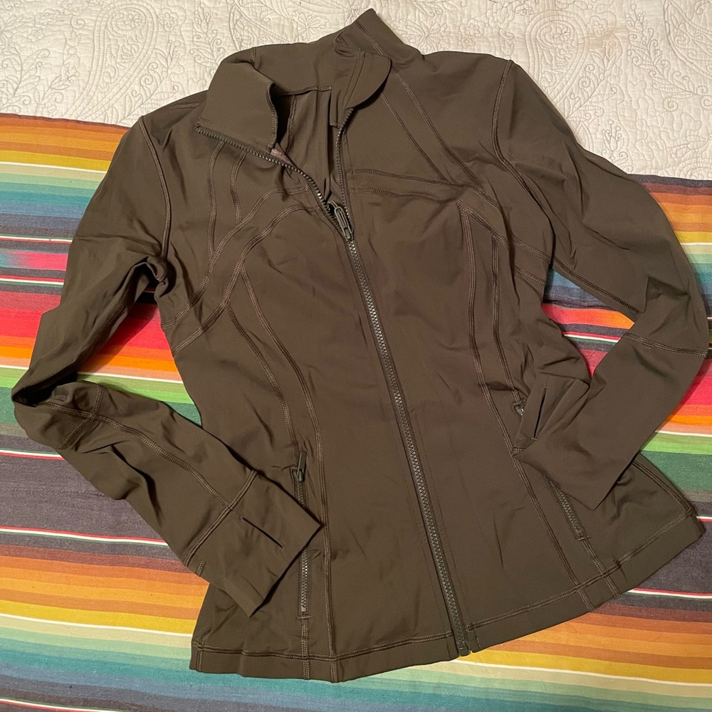 Lululemon Define Jacket, Army Green, like new 10